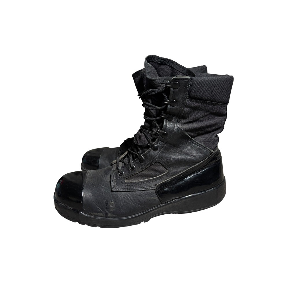 Belleville 800 TRP ST Mens 12.5 R Tactical Steel Toe Boots Black Leather Vibram